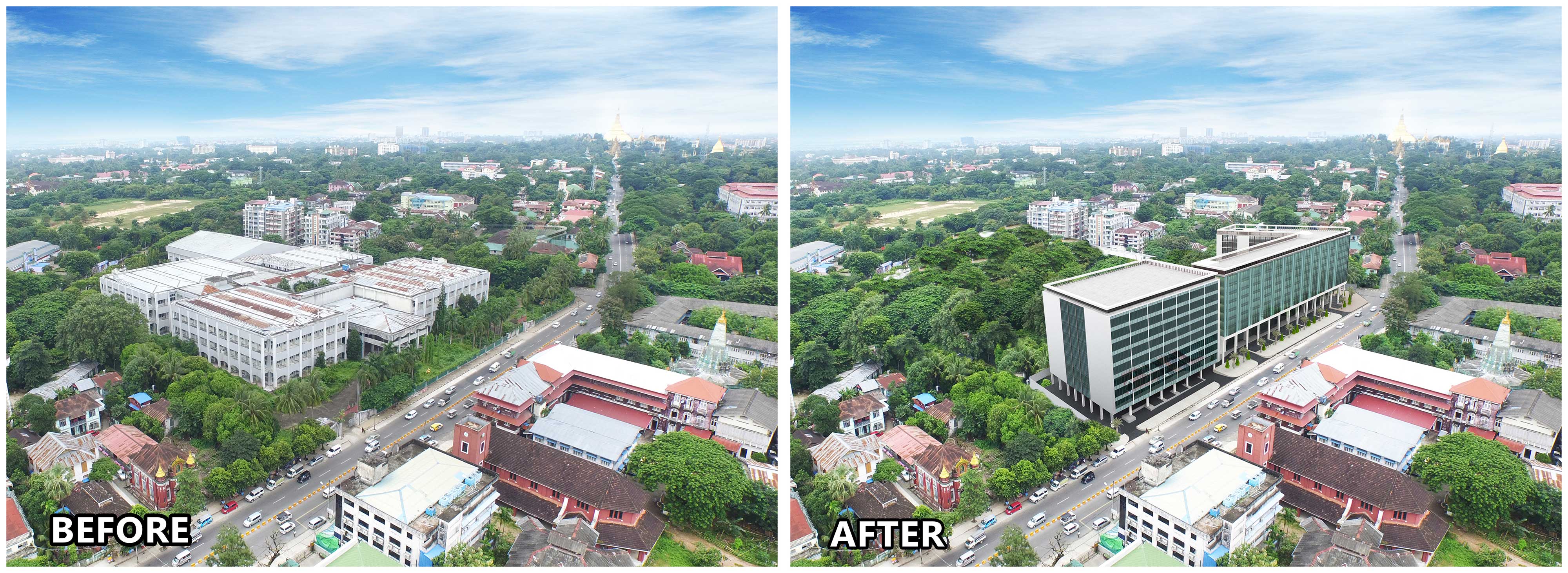 5 Stars Hotel Aerial View